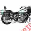 001-3944 Mac Chrome 2-1 4 Slash-back Staggered Drag Pipes