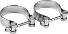 14-0522 Harddrive Super Exhaust Clamps Chrome Sportster