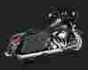 16755 Touring Vance And Hines Harley Davidson Monster Ovals Chrome Slip-on 95-16