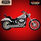 1800-0413 Cobra Usa Speedster Slashdown Chrome Exhaust For Softail Models