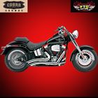 1800-1381 Cobra Usa Speedster Short Swept Chrome Exhaust For Softail Models