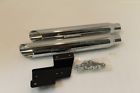 1801-0256 Python Slash Cut Chrome Mufflers For Harley Softail
