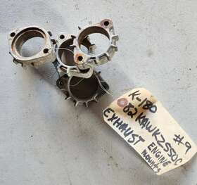 1982 Kawasaki Kz 550 Ltd C3 Z550 Ex. Muffler 82 Kz550 Exhaust Header Pipe Mounting Collar Joint