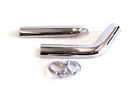 650022 225s Set Softail Custom Exhaust Santee Heatshield Chrome