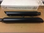 25311-150 Or 626017 Rush Exhaust Black Slip On Mufflers Slash Down Forharley