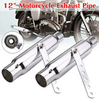 2dnc2685131 Matcc Universal Motorcycle Cafe Racer Shorty Exhaust Pipe 8118277988807
