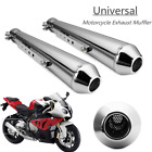2kbn2685169 Matcc Universal Motorcycle Exhaust Pipe For Harley Bobbers 6285129300420