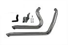 30-0792 Wyatt Gatling Exhaust Drag Pipe Set Side Sweeper For Harley