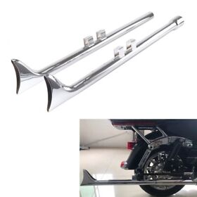 Wuhdft-4217c 42inch Fishtail Slip-on Exhaust For Harley Davidson Touring Road King Street Glide
