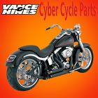 47221 Vance Hines Black Shortshots Staggered For Softail Models