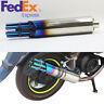 649895484351 Unbranded Motorcycle Scooter Rotating Gatling Gun Style Exhaust