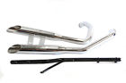 650085 Exhaust Chrome Sportster Cut Santee Slash Duals Custom