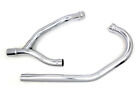 65489-54ch Into Kh Exhaust Header Set Chrome For Harley Davidson Motorcycles