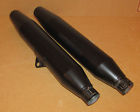 65576-00 65576 Vintage Set Of Harley Davidson Black Exhaust Pipes Xl Sportster