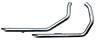 660-1213 Dpg Drag Pipes Harley Evo Chrome Exhaust