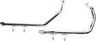 719-1-40 Paughco Sporty Drag Pipes