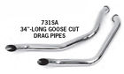 731sa Paughco Drag Pipe Sets For Evolution Softails Harley