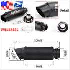 7501701410783 Unbranded Modified Motorcycle Racing Black Exhaust Pipe Muffler