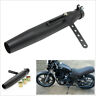 7591990770408 Unbranded Universal Black Retro Racing Motorcycle Exhaust Pipe
