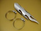 78401 Cci Heat Shield Flamed Od Exhaust Pipe Harley Custom Chopper
