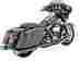 46799 96-06 Vance Hines Dual Dresser Head Pipes Black Harley-davidson Flhtci Classic