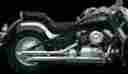 004-6534 98-03 Mac New Cruiser Exhaust System Staggered Slash Fits Yamaha V-star 650 All