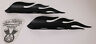 99999-99 Unknown Harley Davidson Flat Black Flame Exhaust Heat Shields No