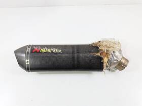 Akrapovic M-hr045 2016 Bmw S1000rr K46 Damaged Carbon Fiber Exhaust Pipe Muffler