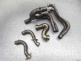 Zd41060 Aprilia 2010 09-10 Rsv4r Exhaust Manifold Header Head Mid Pipe Tube Lot Oem