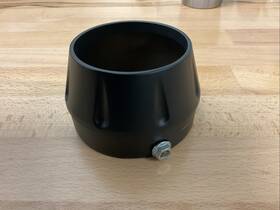 Bassani 1860-0495 Megaphone Slip-on Muffler End Cap Black - Endcap-lmb
