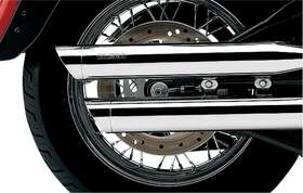 0q4tx2di6d Cobra Raven Black 3in Slash Cut Slip On Muffler Heritage Softail 06