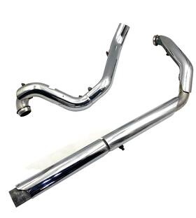 Cobra 18000634 Chrome True Dual Headpipes Exhaust System 98-06 Harley Touring