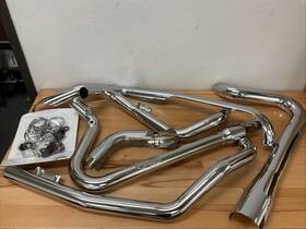 Cobra 1802-0392 6257 True Dual Headpipes - Chrome Dresser