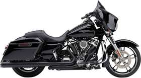 77zkenodil Cobra Black Pro Chamber Head Pipes Header Harley Road Glide 21