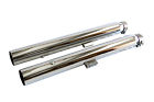649032 Custom Mufflers Straight Fxstd Slip Chrome Cut Softail
