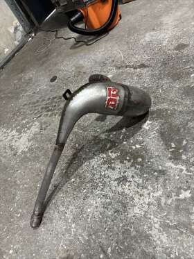 1lu-14610-00-00 Dg 1986 Yamaha Yz250 Performance Exhaust Pipe Expansion Chamber Dented