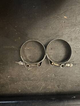 16853-48 Harley-davidson Sportster Panhead Shovelhead Intake And Exhaust Clamps 708e