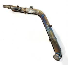 65054-00 Harley-davidson Oem 06-11 Dyna Street Bob Screamin Eagle Rear Exhaust Pipe And Heat Shield