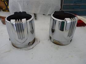 65100095 Harley-davidson 17-24 Touring Screaming Eagle Defiance 4.5 Inch Muffler End Caps