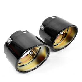 65100205 Harley-davidson End Caps Slash Cut 4.5 Inch Gloss Black