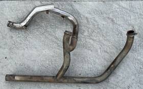 65494-65 Harley-davidson Dual Crossover Exhaust Pipe Panhead Shovelhead Oem