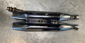 7102-229099h Harley-davidson New Remus -davidson Softail Fs2 Chrome Mufflers Set