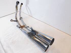 18300-mg1-020 Honda Cb1000 Chrome Rear Engine Right Exhaust Header Pipes And Mufflers -damaged