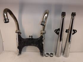 Honda 18330-me2-405 1983 Silver Wing 650 Gl650 Exhaust Pipe System Muffler Set Header