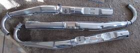 18001-086 Kawasaki 1970-74 H1 500cc Oem Triple Exhaust Pipes Set Ex/rm