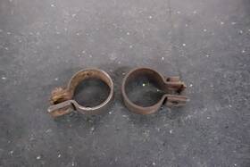 92037-1219 Kawasaki 1976 - 1980 Kz750 B Twin Exhaust Header Connector Tube Pipe Clamps