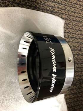 1861-1454 Khrome Werks Turbine Exhaust Tip For 4.50 Inch Krome Slip On Mufflers 1861-1454 Khrome Werks Turbine Exhaust Tip For 4.50 Inch Krome Slip On Mufflers
