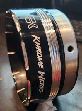 200709p Khrome Werks 4.5 Inch Tracer Replacement Exhaust Muffler End Cap For Harley Davidson