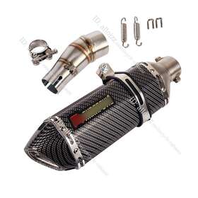Kolightning Mpnupi012a555w5e Slip For Kawasaki Ninja 300 2013-18 Z250 Exhaust Middle Link Tube 370mm Muffler