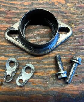 51005074000 Ktm 46036040000 1999-2001 60sx 65sx Exhaust Flange And Retaining Plate